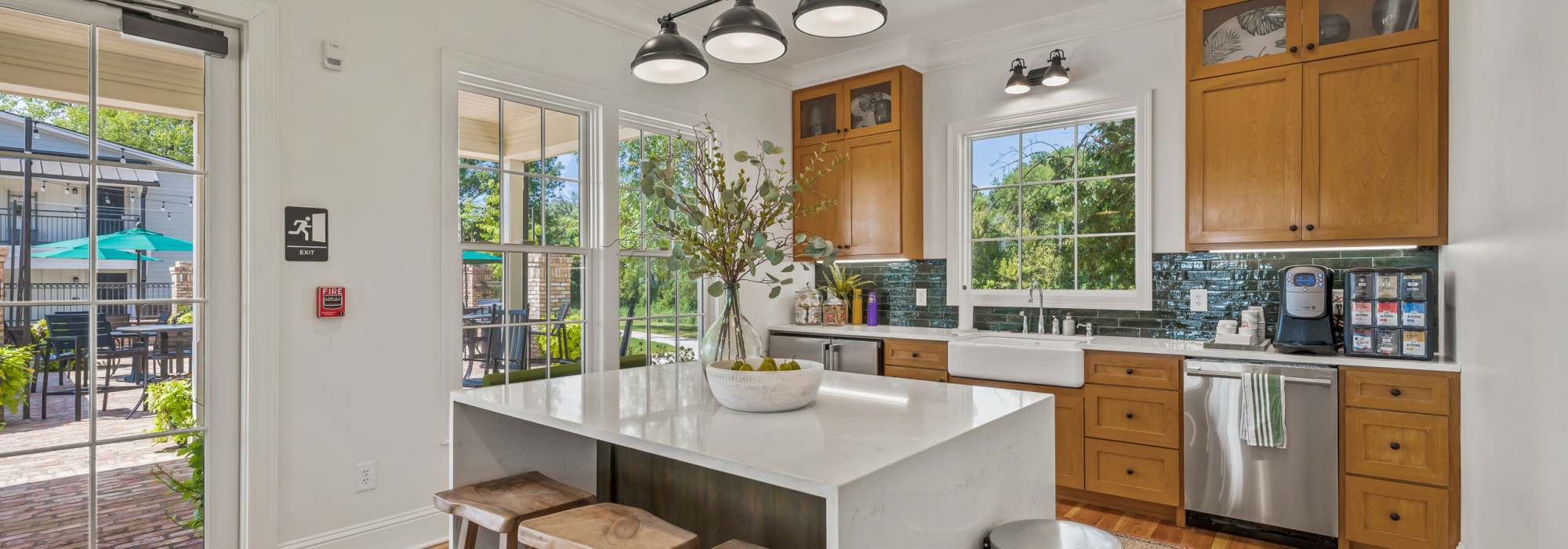 Community kitchen at Fern Crossing in Shreveport, Louisiana