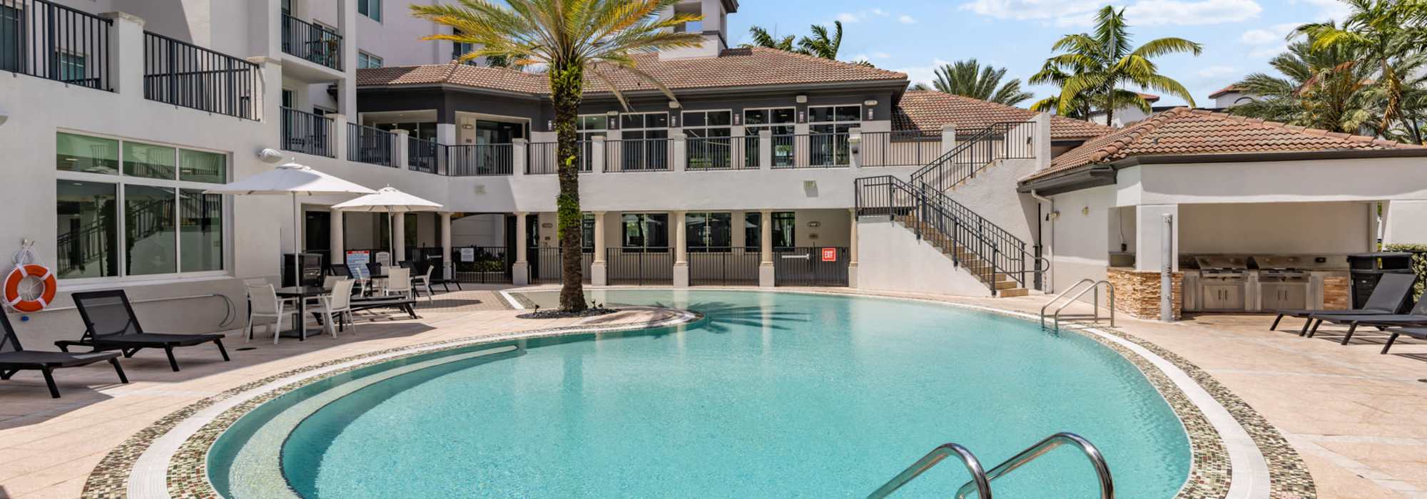 Resort-style swimming pool at Cordoba in Doral, Florida