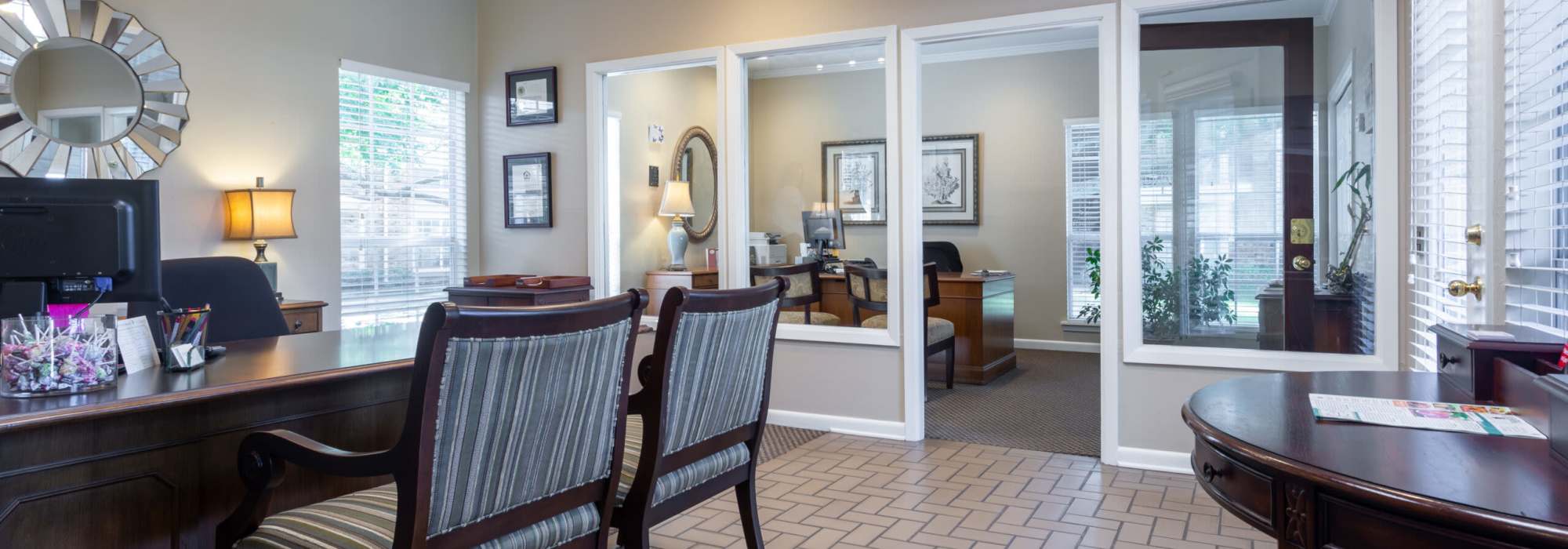 Lobby at Chaparral Apartments in Bossier City, Louisiana