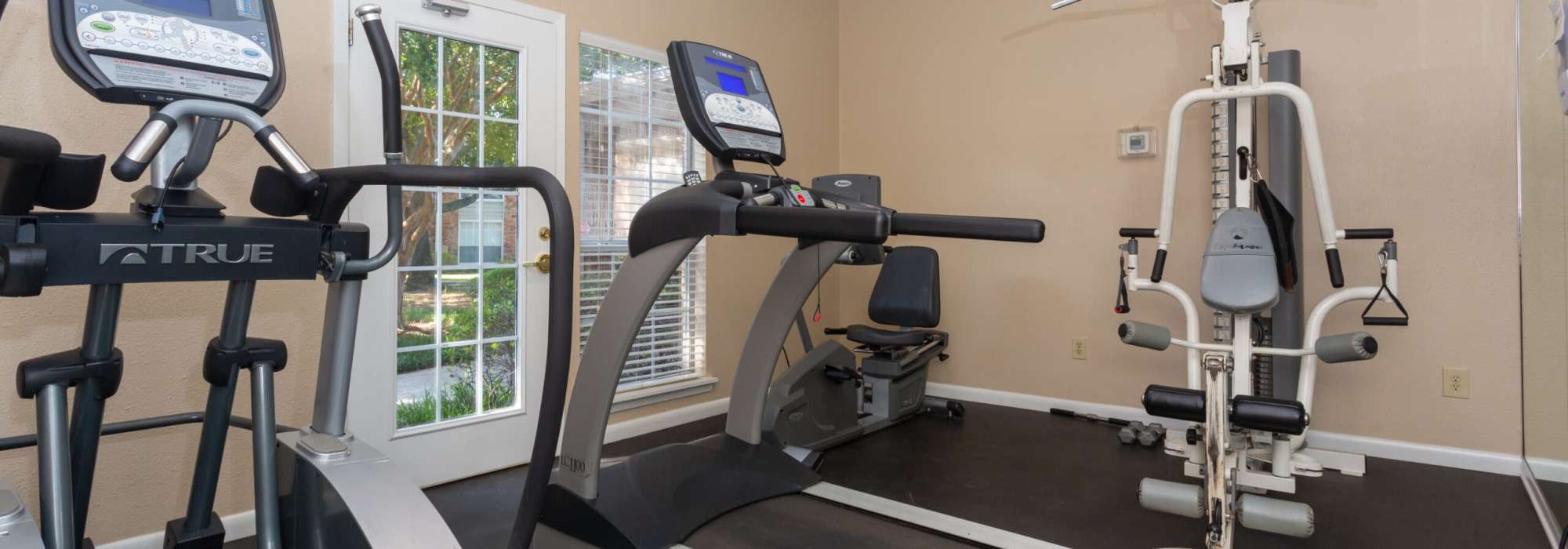Fitness center at Chaparral Apartments in Bossier City, Louisiana