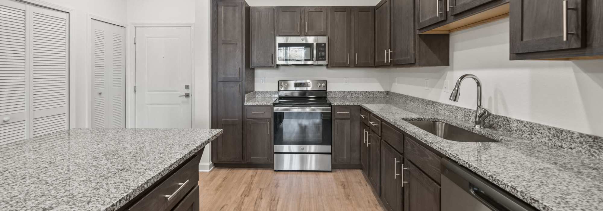 Modern kitchen at Fletcher Black in Panama City, Florida