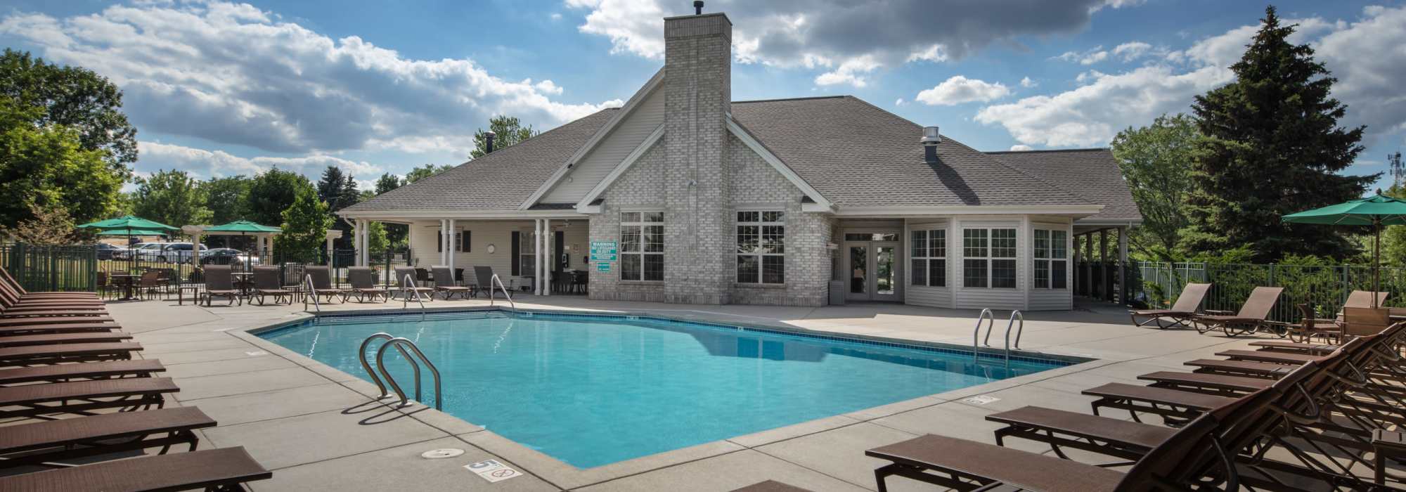 Shimmering pool at Deer Creek in Middleton, Wisconsin