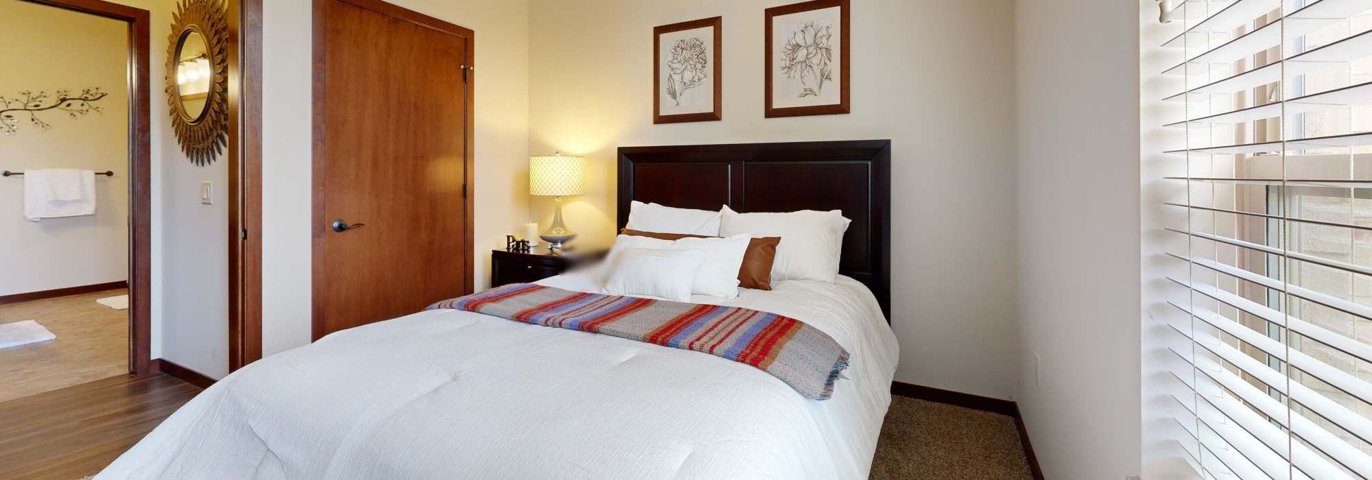 Spacious bedroom at The Tuscany On Pleasant View in Madison, Wisconsin