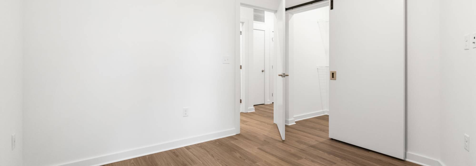 Bedroom with closet at The Guild in Richmond, 