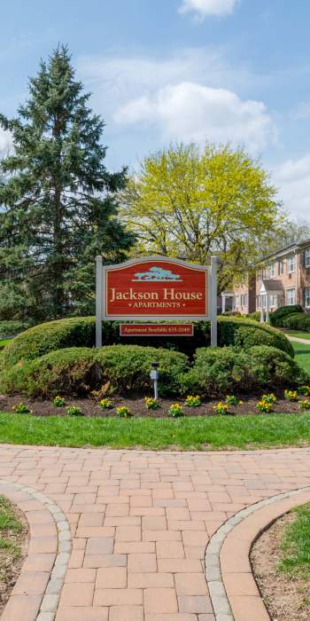 Walk in closet at Jackson House Apartments in Chatham, New Jersey