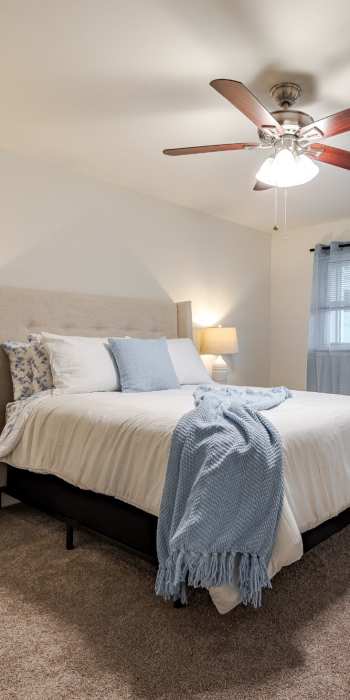 Bedroom at Park Apartments in Bordentown, New Jersey