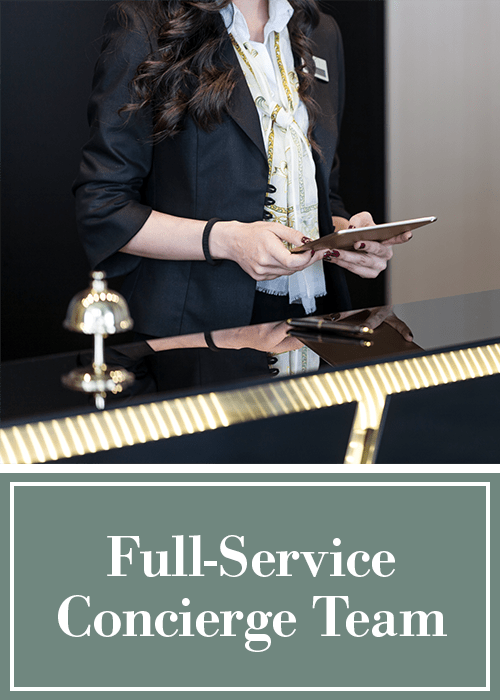Full-service concierge team at Cantabria at Turtle Creek in Dallas, Texas