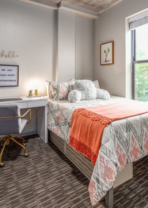 Spacious bedroom at RISE at State College in State College, Pennsylvania