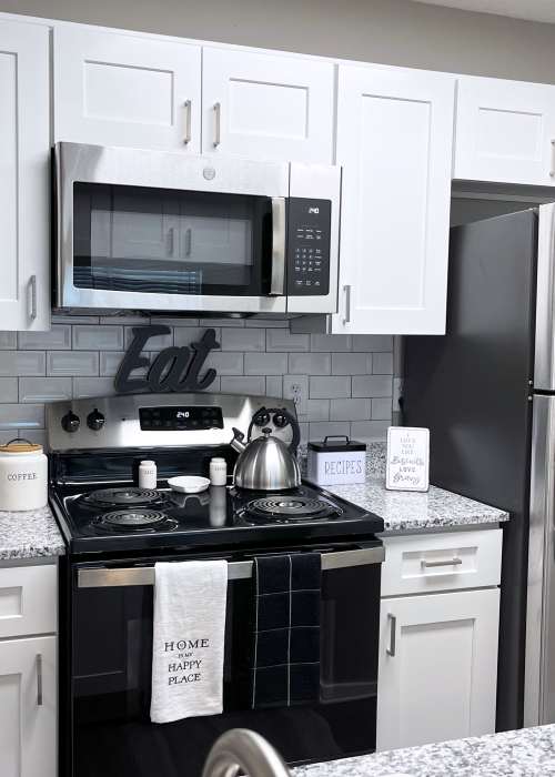 Model kitchen at Trinity Lakes in Cordova, Tennessee