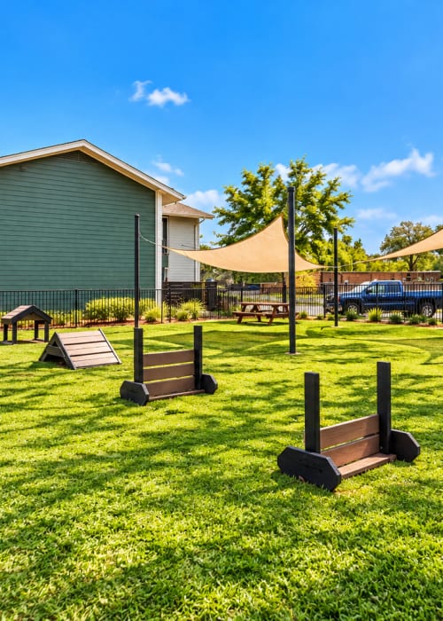View dog park at Tribecca Pointe Apartments in Hurst, Texas