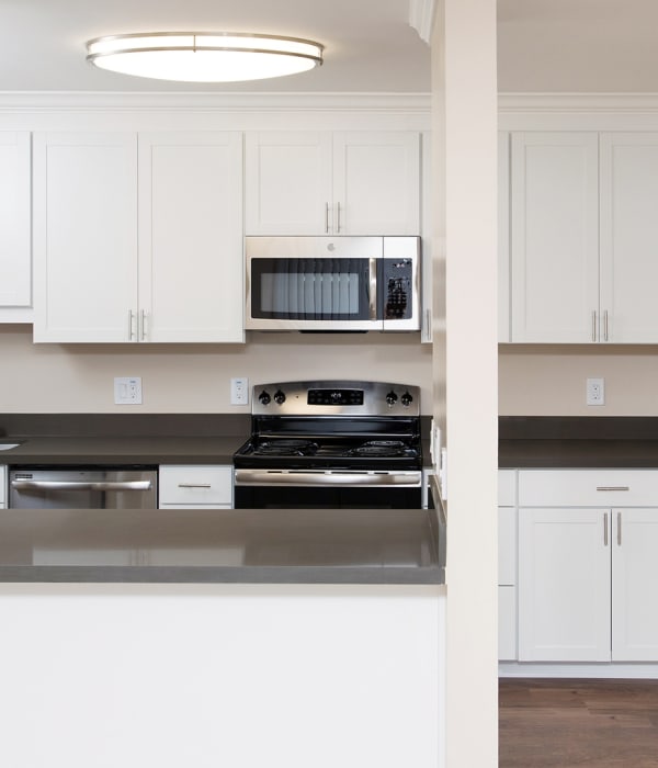 Modern kitchens at Shadow Cove in Foster City, California