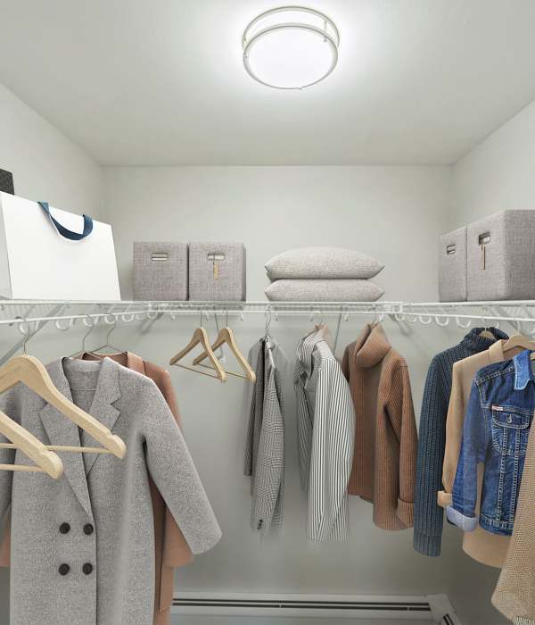 Spacious closet at Northway Eleven, An Eagle Rock Community in Ballston Lake, New York