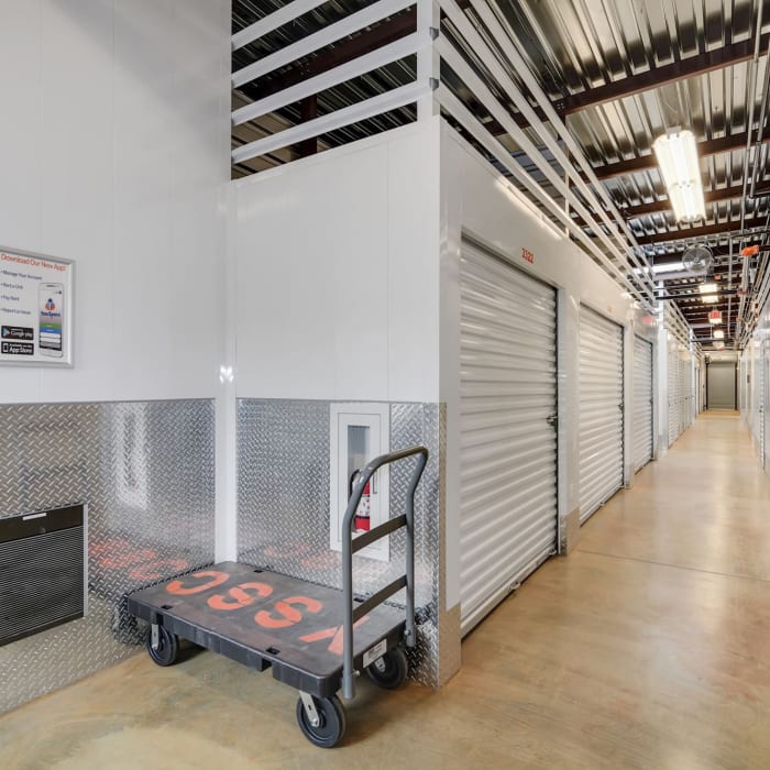 Interior storage units at YourSpace Storage @ St. Charles in Waldorf, Maryland