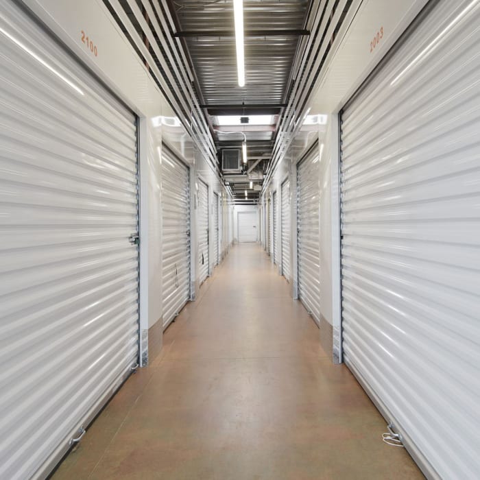 Interior storage units at YourSpace Storage @ Rolling Road in Windsor Mill, Maryland