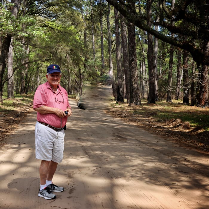 Resident out on a walk near The Village at Summerville in Summerville, South Carolina