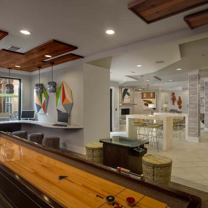 Shuffleboard table at The Cliftwood in Sandy Springs, Georgia