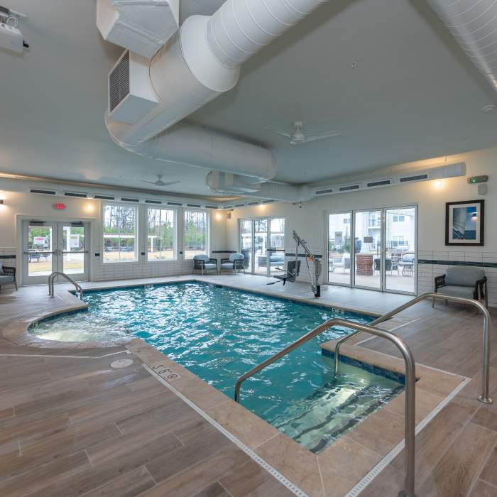 Indoor resort-style pool at Acclaim at Greenbrier, Chesapeake, Virginia