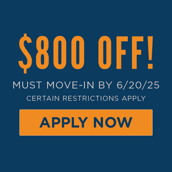 $800 OFF! Must move-in by 6/20/25