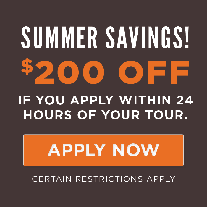 $200 OFF if you apply within 24 hours of your tour.