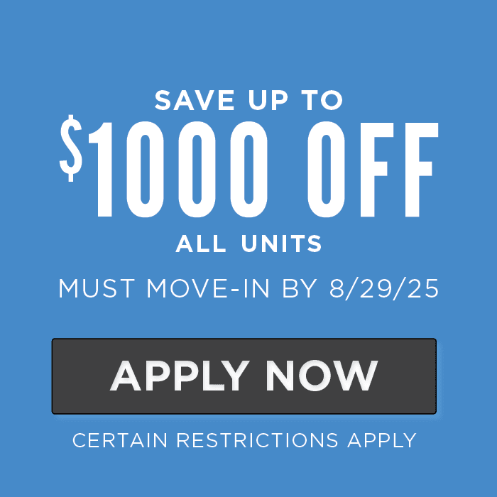Save up to $1000 off with $500.00 off 1st month's rent. Plus $500 off if apply within 24 hours of tour. Must move-in by 8/29/25