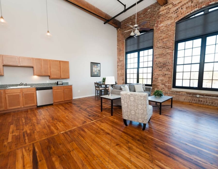 studio floor plan at Lofts by the Lake in Greer, South Carolina