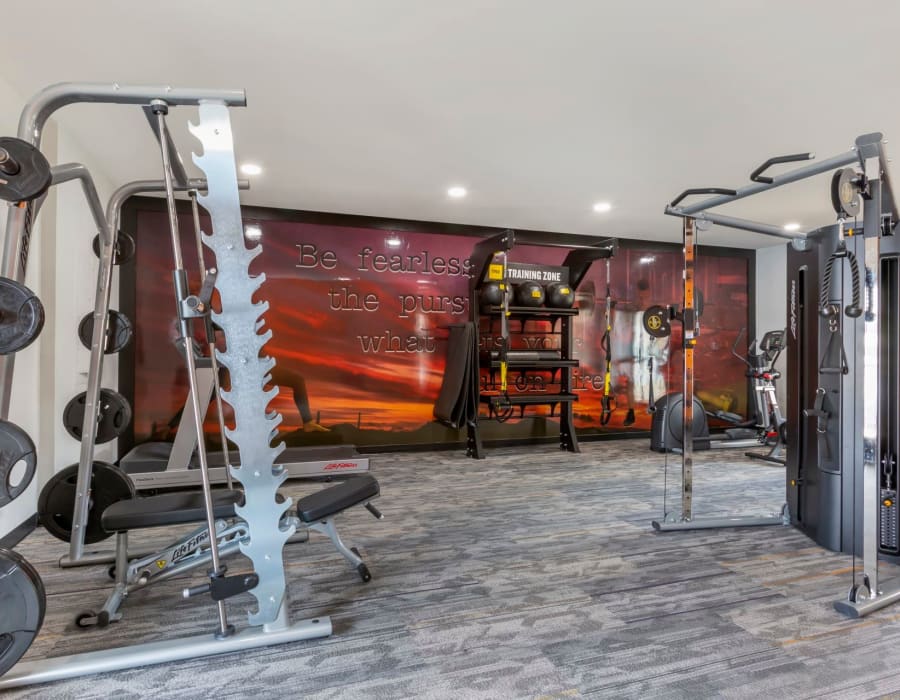 Get a good workout in at our fitness center at Newport in Avondale, Arizona