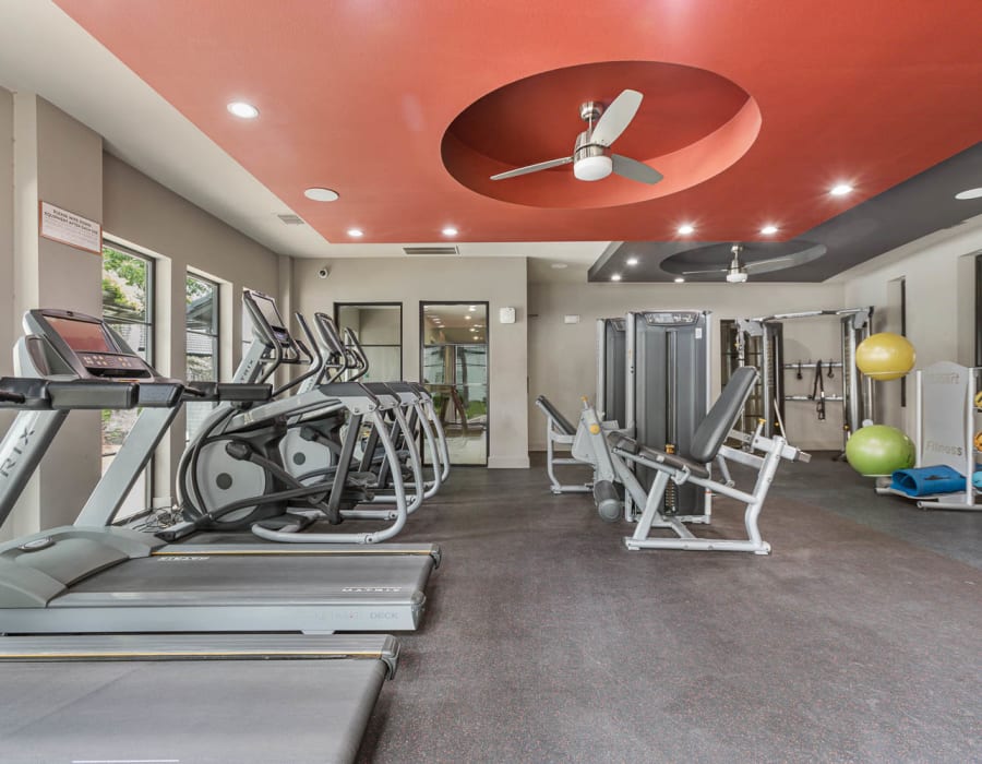 Gym at Villas at Chase Oaks in Plano, Texas