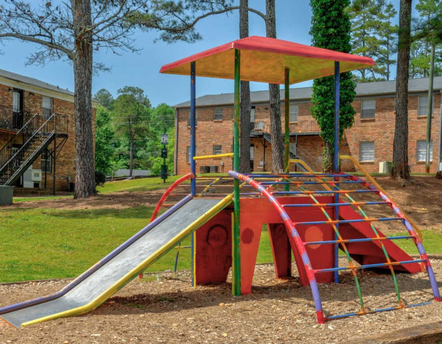 Playground outside at Flats @ 235 in Athens, Georgia