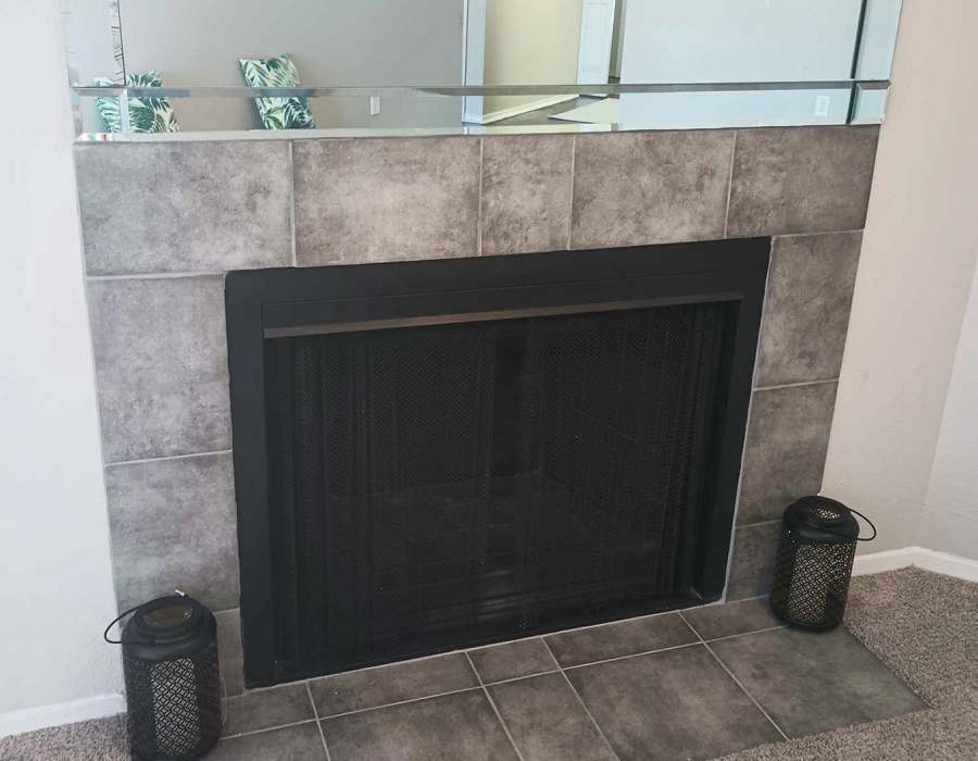 Large firepit at Windfern Meadows in Houston, Texas