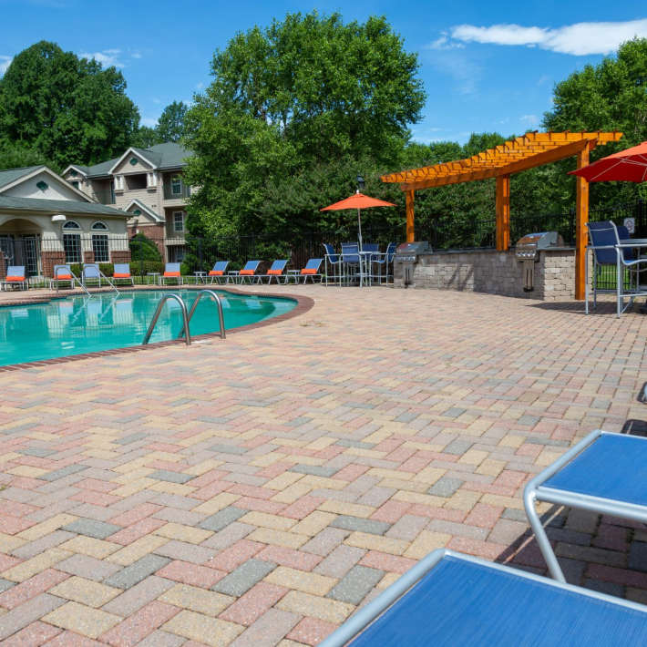 Swimming pool at Attain on 5th in Charlottesville, Virginia