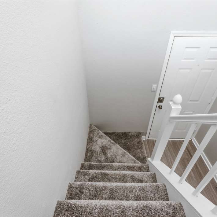stairs in unit at Rockwood Park, North Chesterfield, Virginia