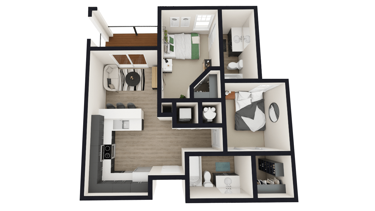 B2 Luxe Floor Plan