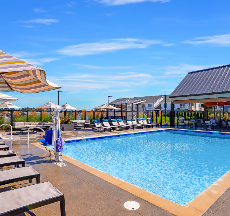 Pool and Spa at Ambrose along the waterfront in Bremerton, Washington