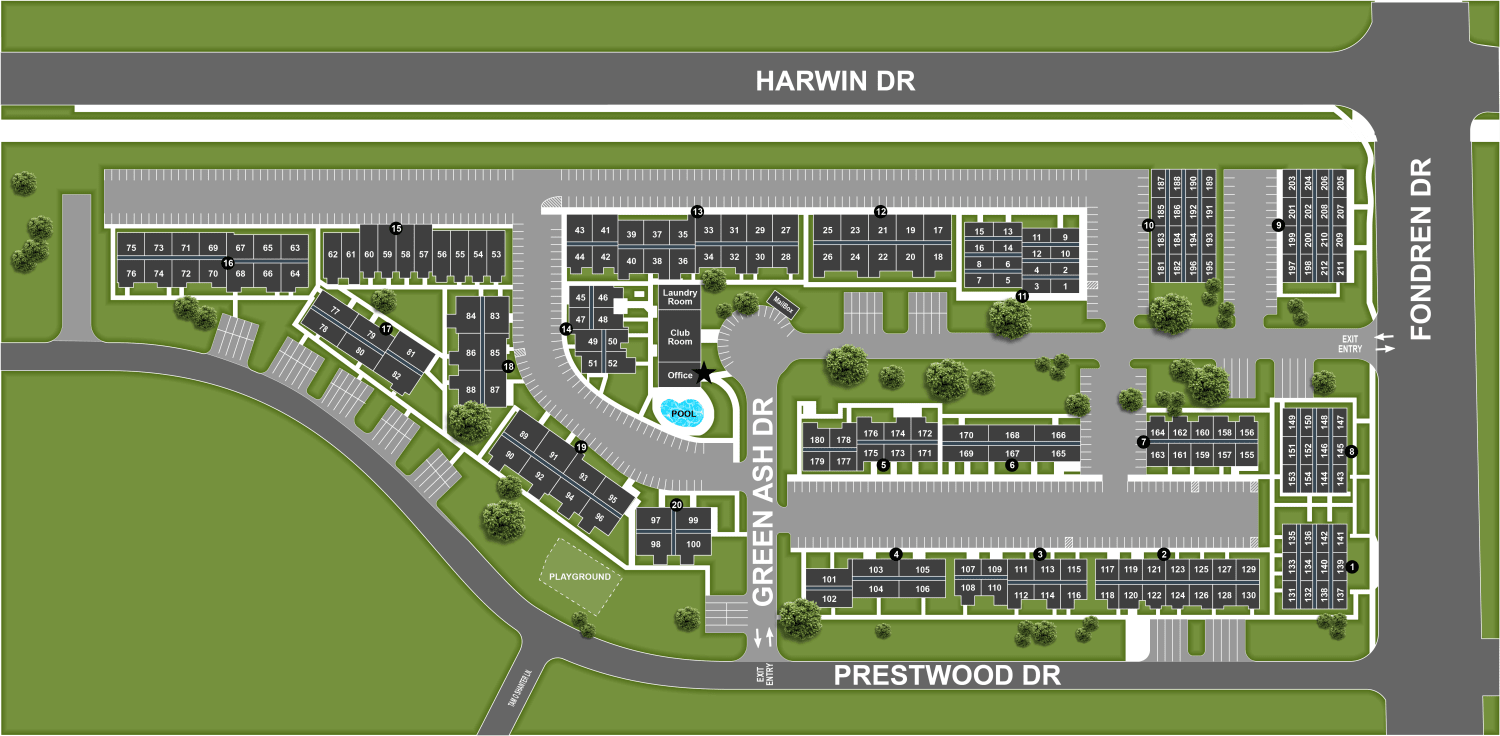 SiteMap at Las Rocas in Houston, Texas