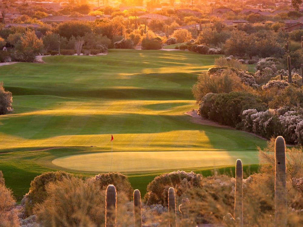 Golf course near Capital Place in Phoenix, Arizona