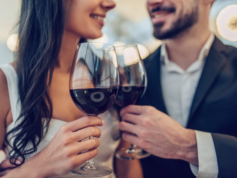 Resident couple out enjoying wine near Carter in Scottsdale, Arizona