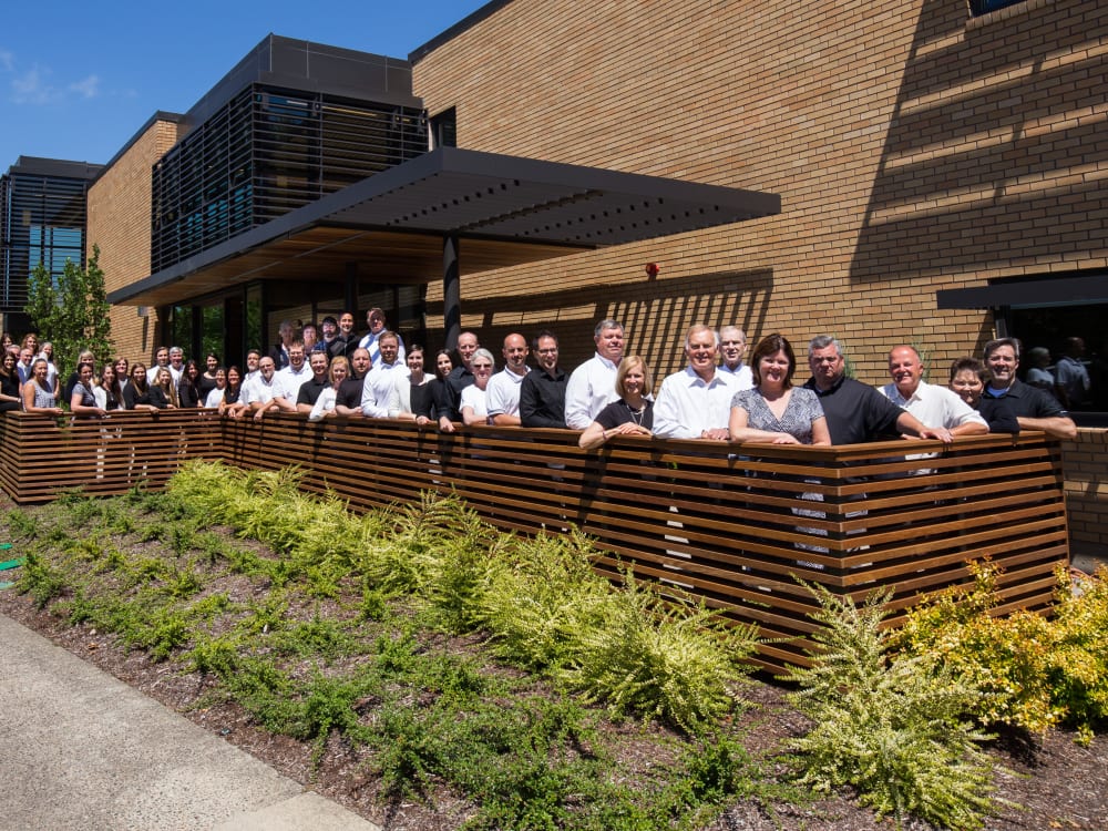 The staff at Touchmark Central Office in Beaverton, Oregon
