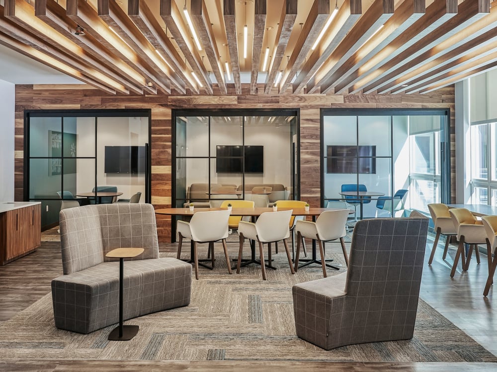 Community clubhouse at The Link Evanston in Evanston, Illinois
