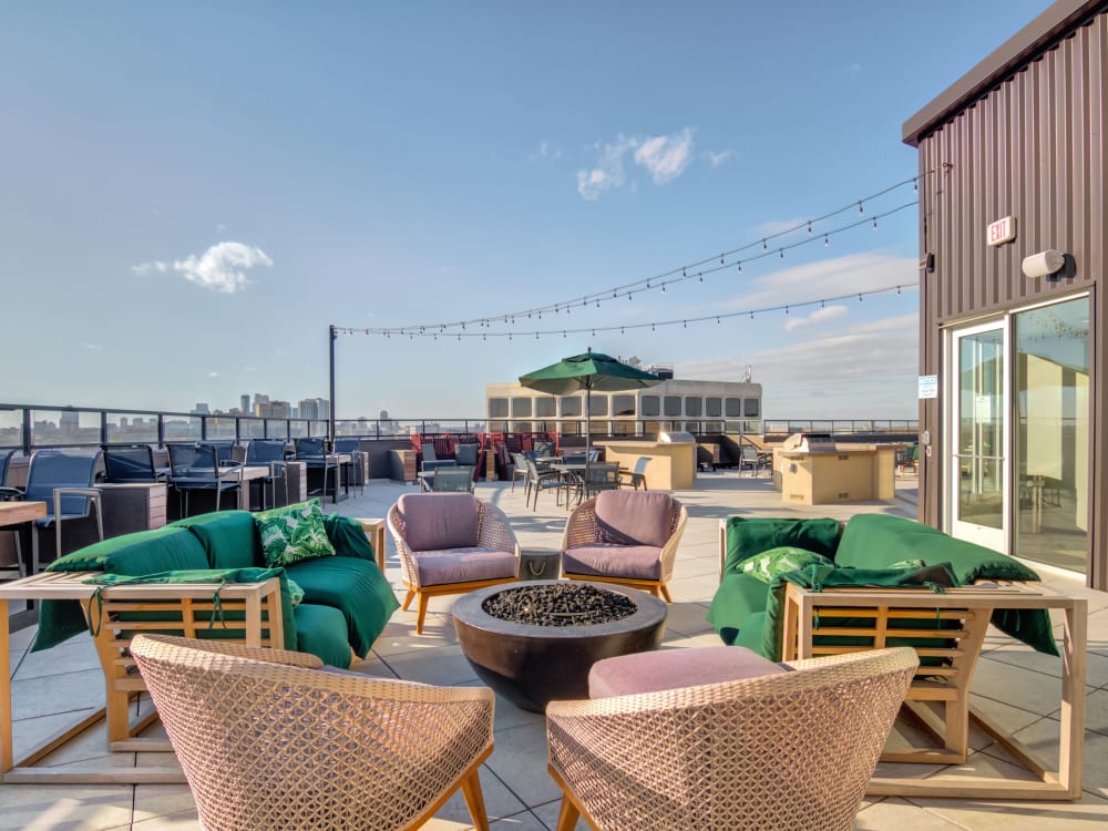 Rooftop lounge at The Link Minneapolis in Minneapolis, Minnesota