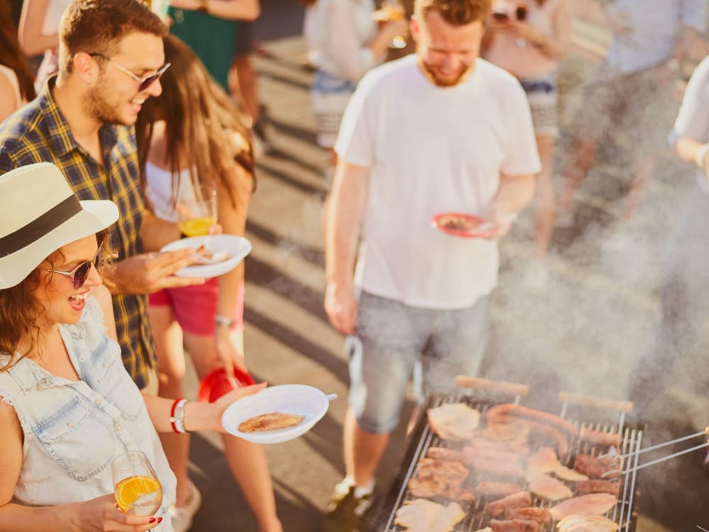 Residents enjoying a barbecue near San Artes in Scottsdale, Arizona