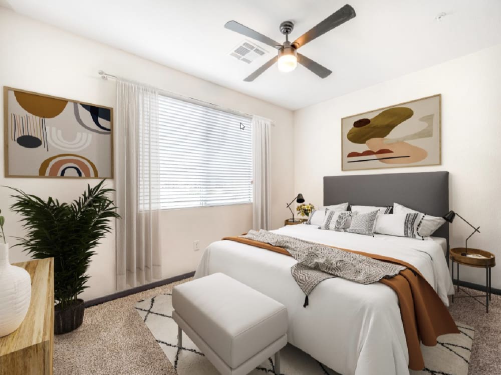 Spacious Bedroom at Banyan on Washington in Phoenix, Arizona