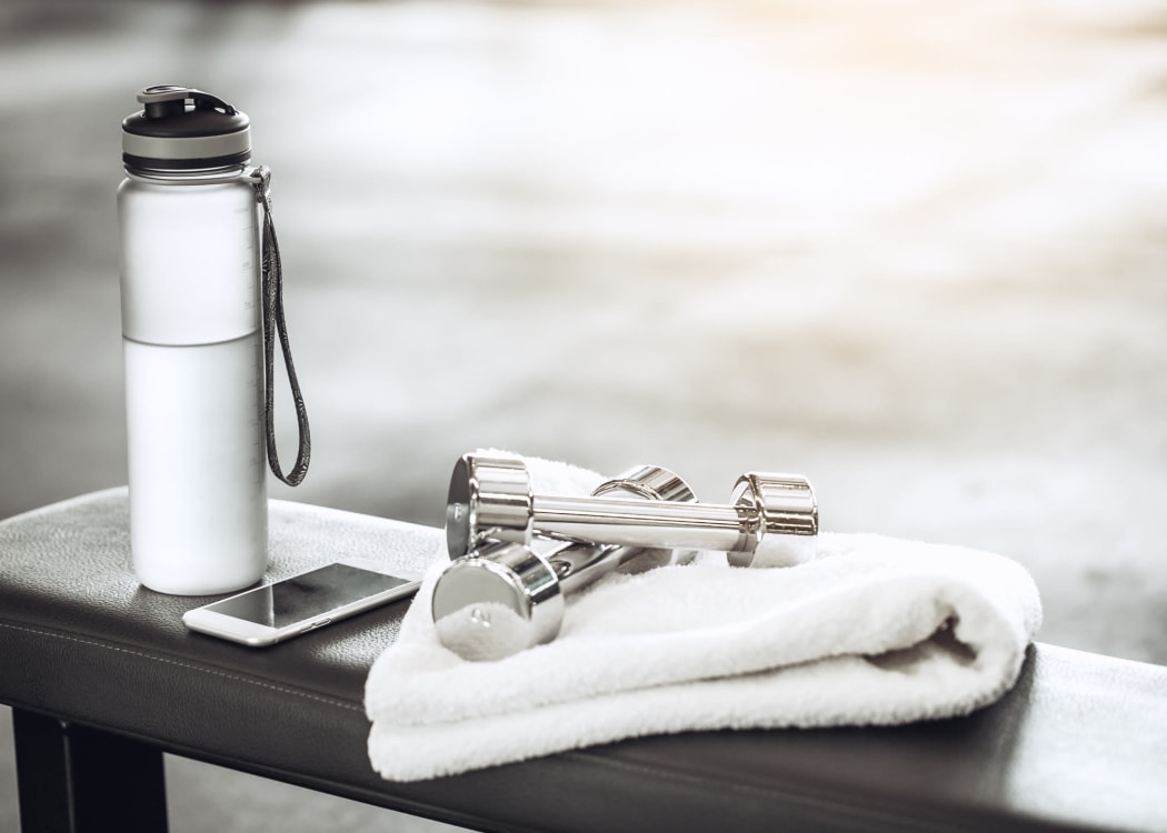 Stay healthy in the City Center Apartments fitness center in Reno, Nevada