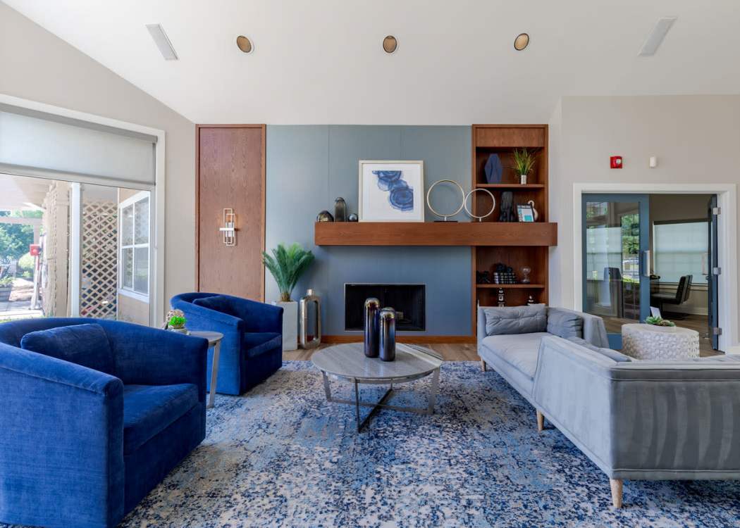 Spacious living room at Kingscrest Apartments in Frederick, Maryland