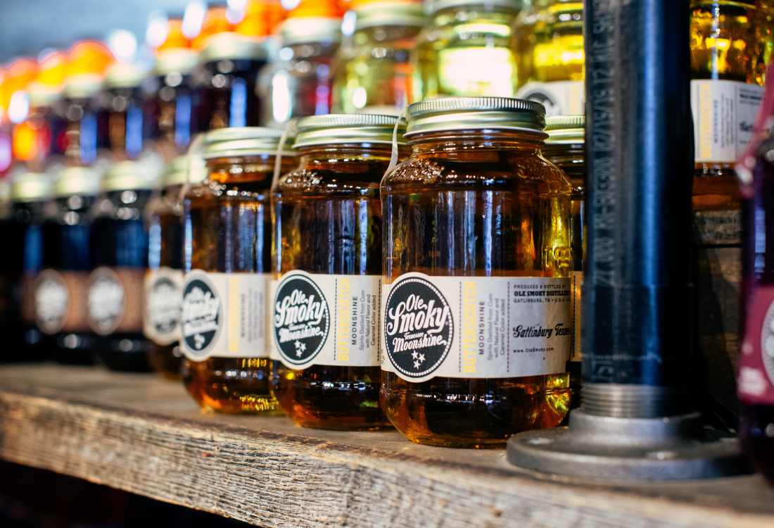 Jars of a beverage in a shop near 805 Lea in Nashville, Tennessee