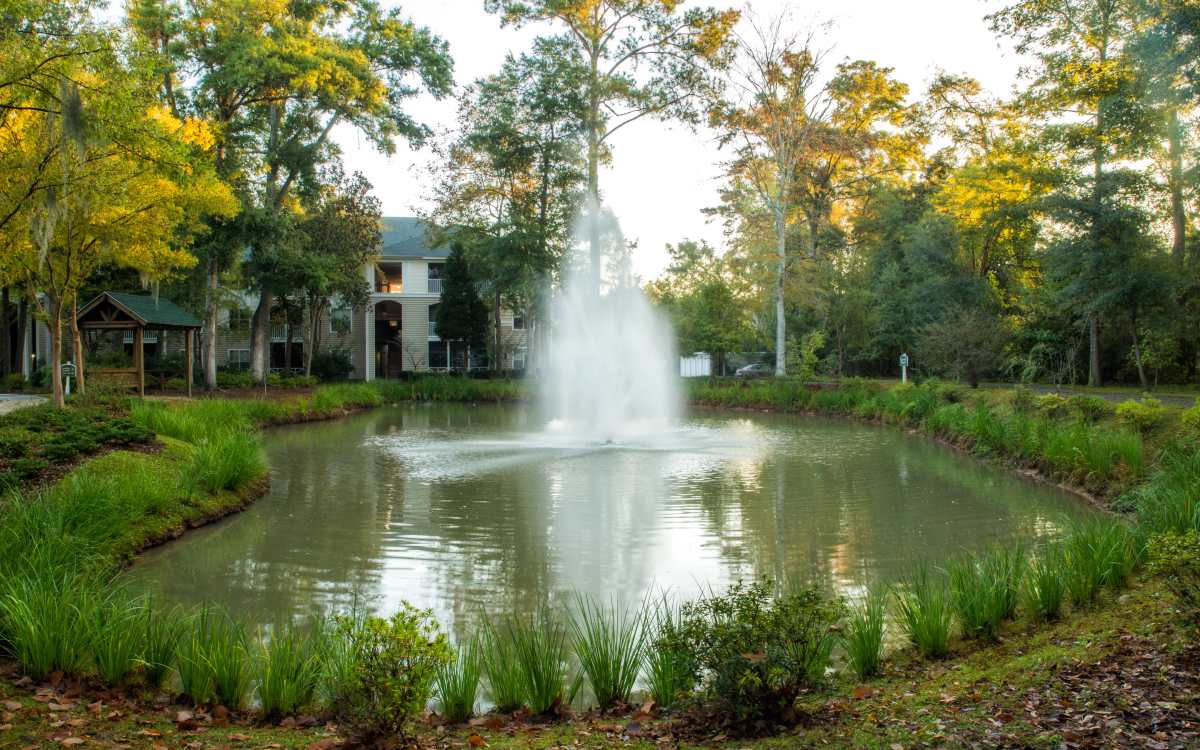 Water feature at The Grove at Oakbrook in Summerville, South Carolina