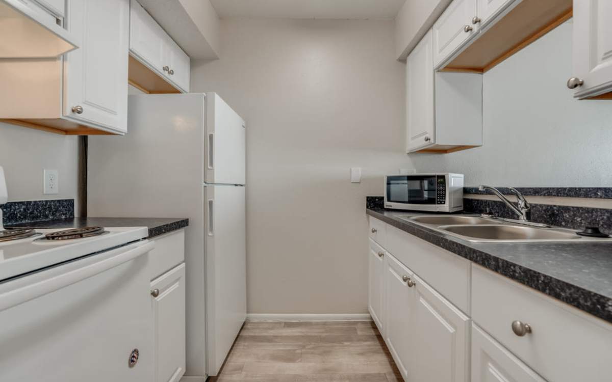 Kitchen in unit at Dakota Apartments