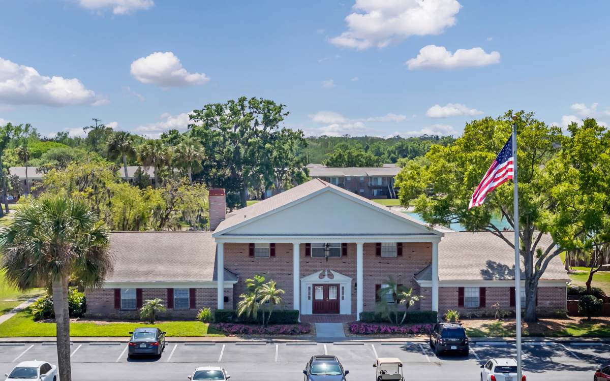 Clubhouse exterior at Carlton Arms Of Magnolia Valley in New Port Richey, Florida