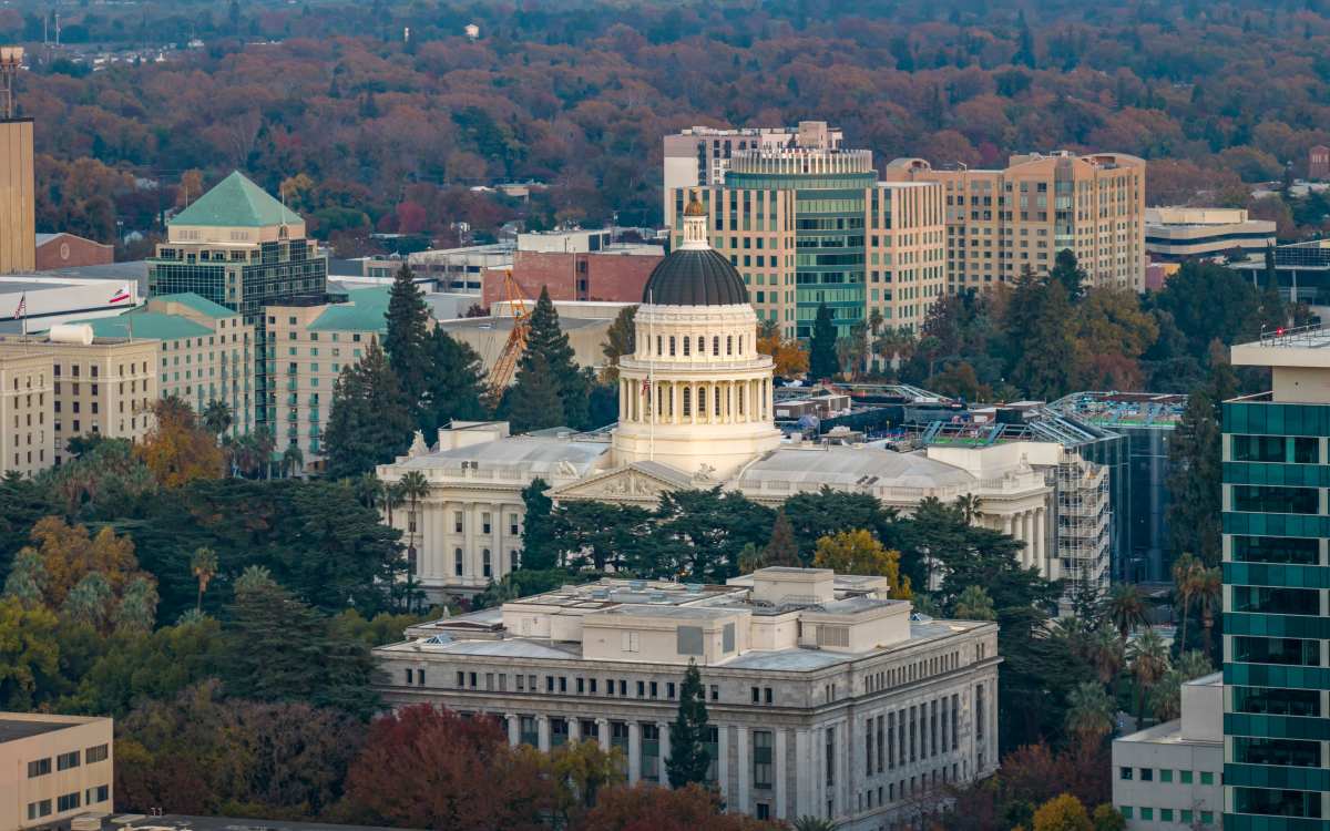 Downtown Sacramento near Howe in Sacramento, California