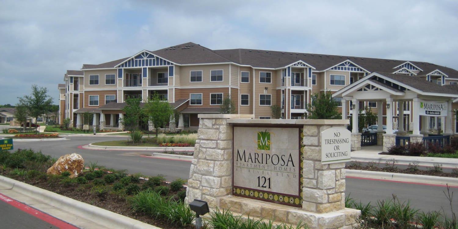 Mariposa at River Bend apartments in Georgetown, Texas