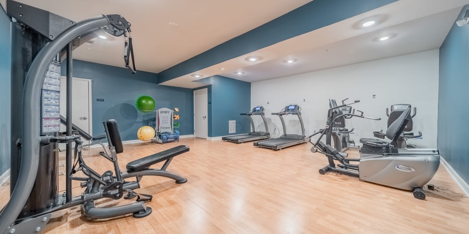 Fitness center at  Harmony Place in Charlotte, North Carolina